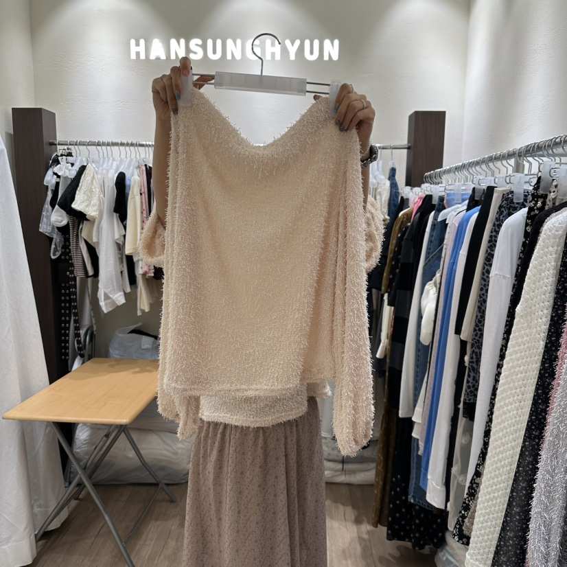 HANSUNGHYUN東大門㊣直郵女裝新品時尚熱賣休閑人氣25秋冬針織衫HANSUNGHYUN針織衫