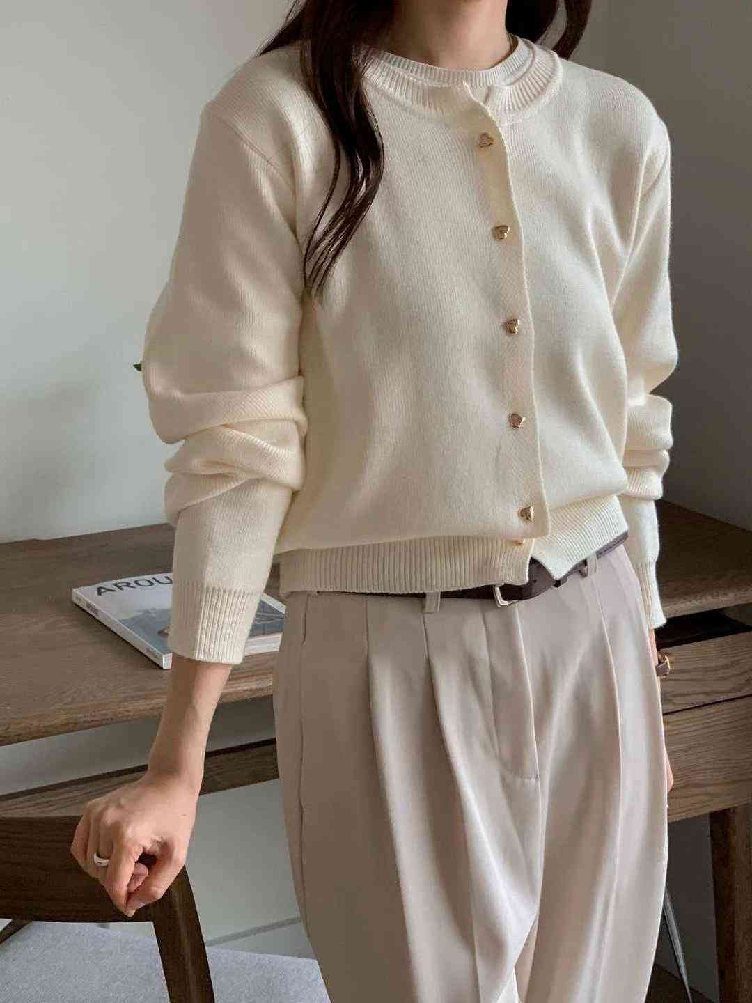 FOUND東大門㊣代購女士新款人氣25秋冬熱賣職業休閑推薦針織衫FOUND針織衫