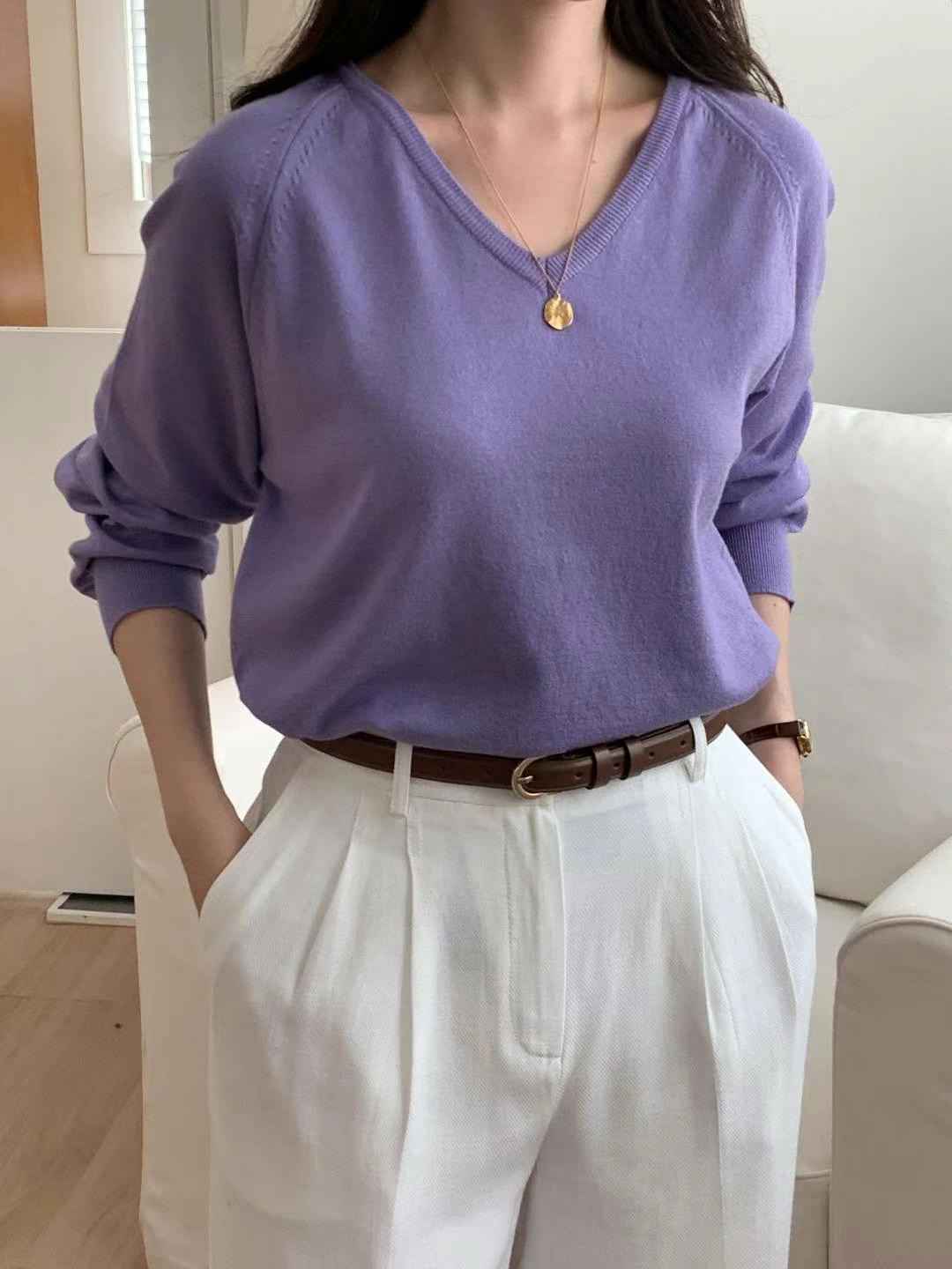 FOUND東大門㊣代購女裝新品人氣25秋冬職業休閑真品熱賣針織衫FOUND針織衫