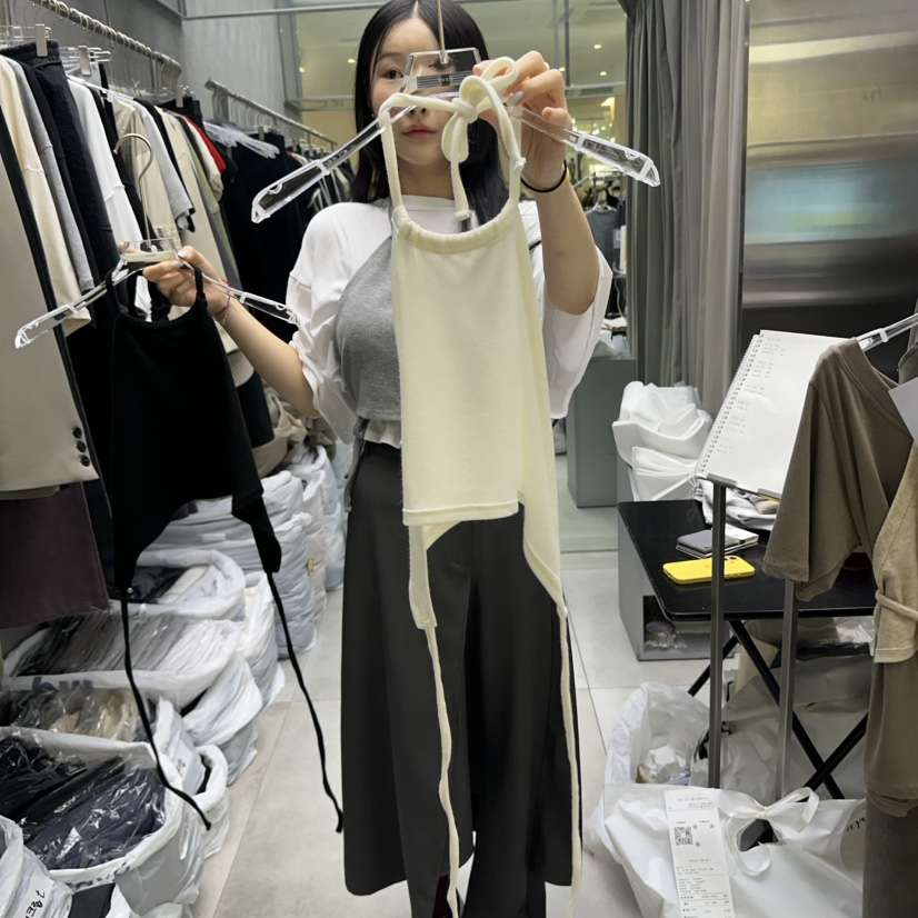 UOOV東大門㊣實拍女士新品25秋冬熱賣時尚吊帶背心不含內搭UOOV吊帶/背心