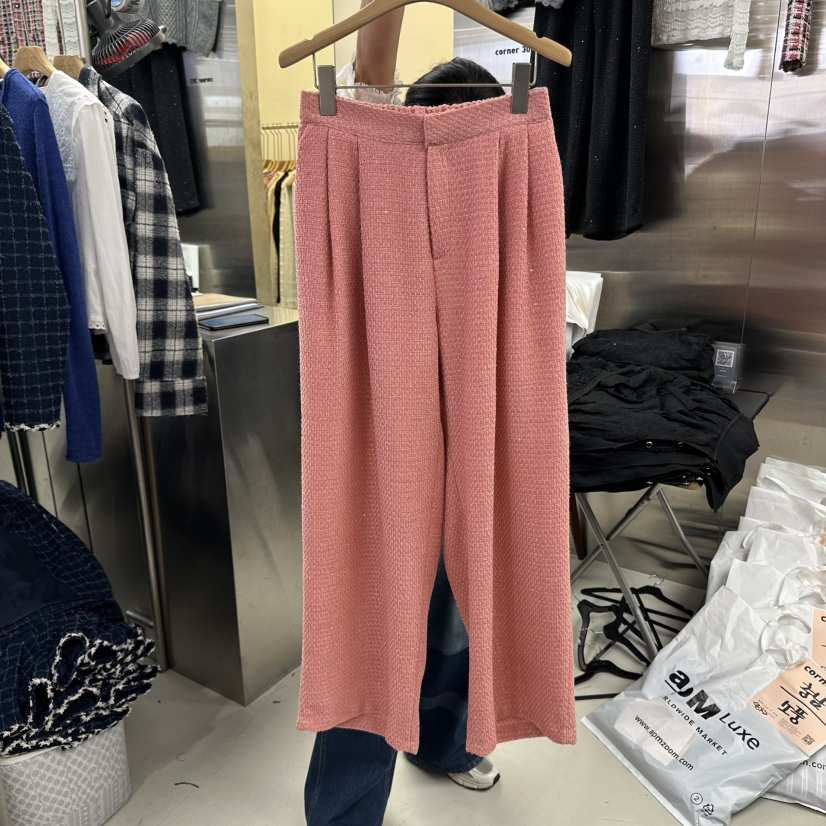 CORNER東大門㊣直郵女裝新款人氣職業時尚真品休閑褲粗花呢CORNER.302休閑褲