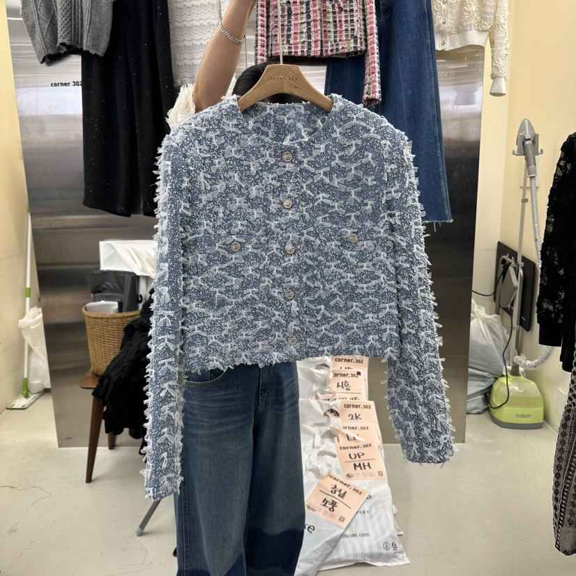 CORNER韓國代購㊣女裝新品真品25秋冬熱賣人氣休閑時尚夾克CORNER.302夾克