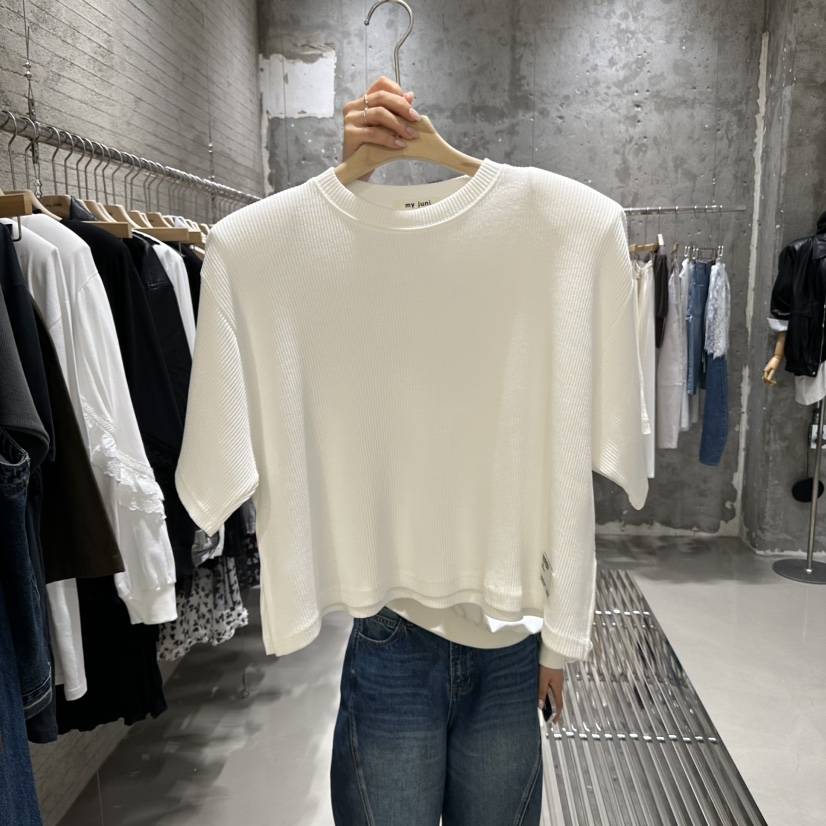 JUNI韓國直郵㊣女裝新品職業人氣休閑熱賣時尚推薦真品25秋冬T恤my juniT恤