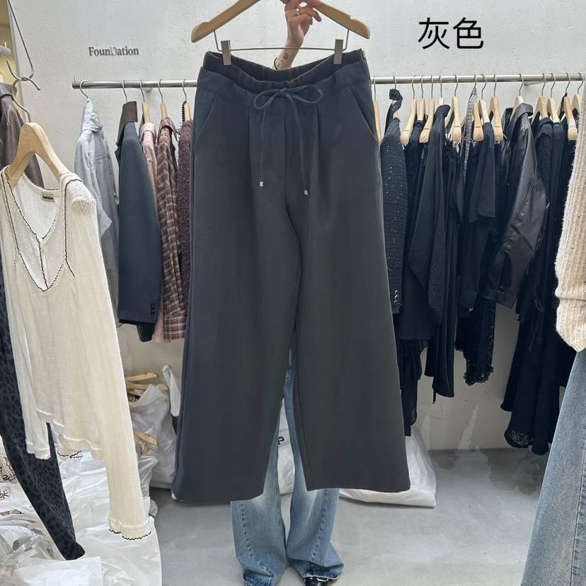 FOUNDATION韓國直郵㊣女士新款真品熱賣推薦25秋冬時尚休閑褲FOUNDATION休閑褲