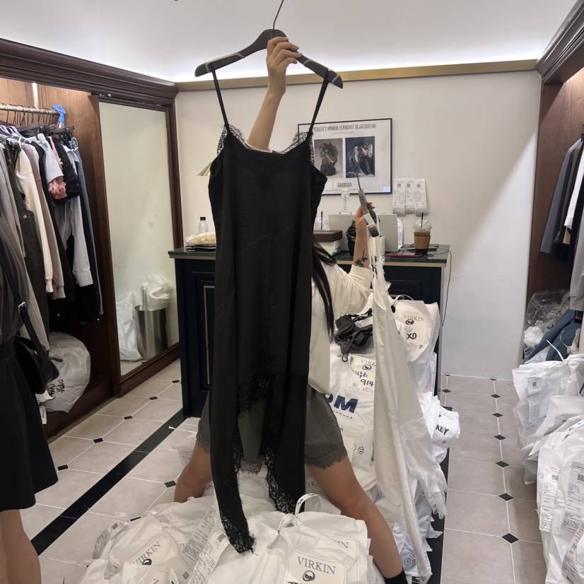 VIRKIN東大門㊣代購女士新品真品休閑熱賣時尚25秋冬連衣裙VIRKIN連衣裙