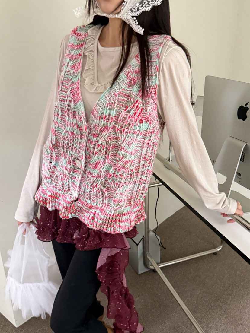 MAISONDEGLORY東大門㊣代購女士新款推薦熱賣25秋冬人氣馬甲MAISON DE GLORY馬甲