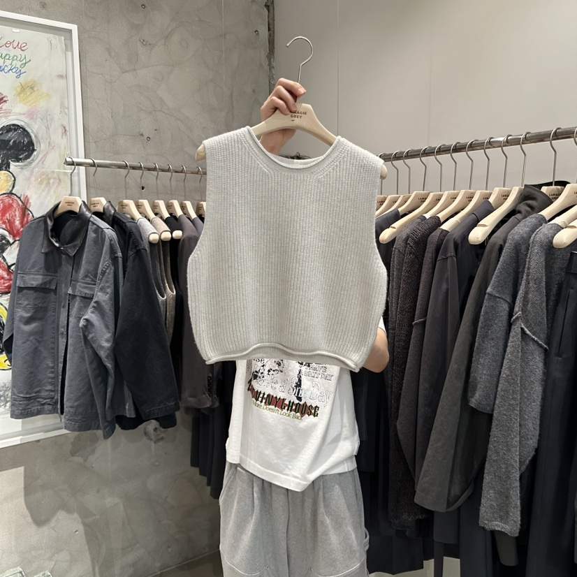 LAMAGIEPIE韓國直郵㊣女士新款推薦時尚25秋冬人氣吊帶背心LAMAGIE GREY吊帶/背心