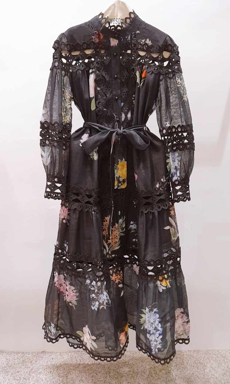 AWESOME-P東大門㊣實拍女士新品25秋冬人氣真品連衣裙含腰帶AWESOME-P連衣裙