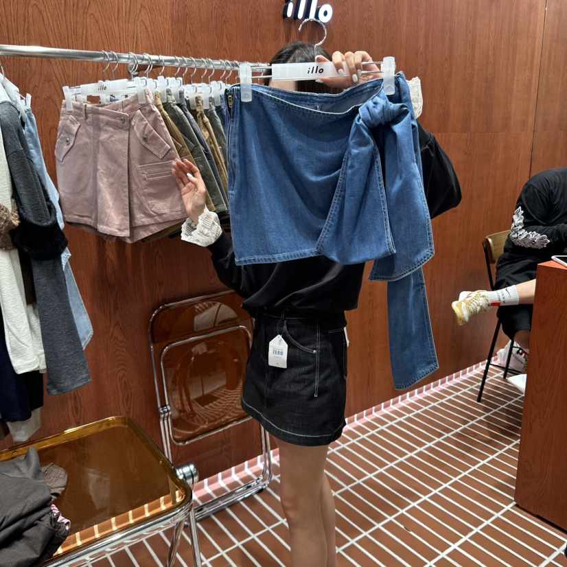 ILLO韓國代購㊣女士新款推薦25秋冬職業休閑時尚人氣熱賣短裙ILLO短裙