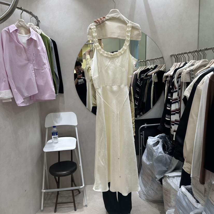 WHO IS SHE韓國代購㊣女士新品休閑25秋冬職業推薦連衣裙WHO IS SHE連衣裙