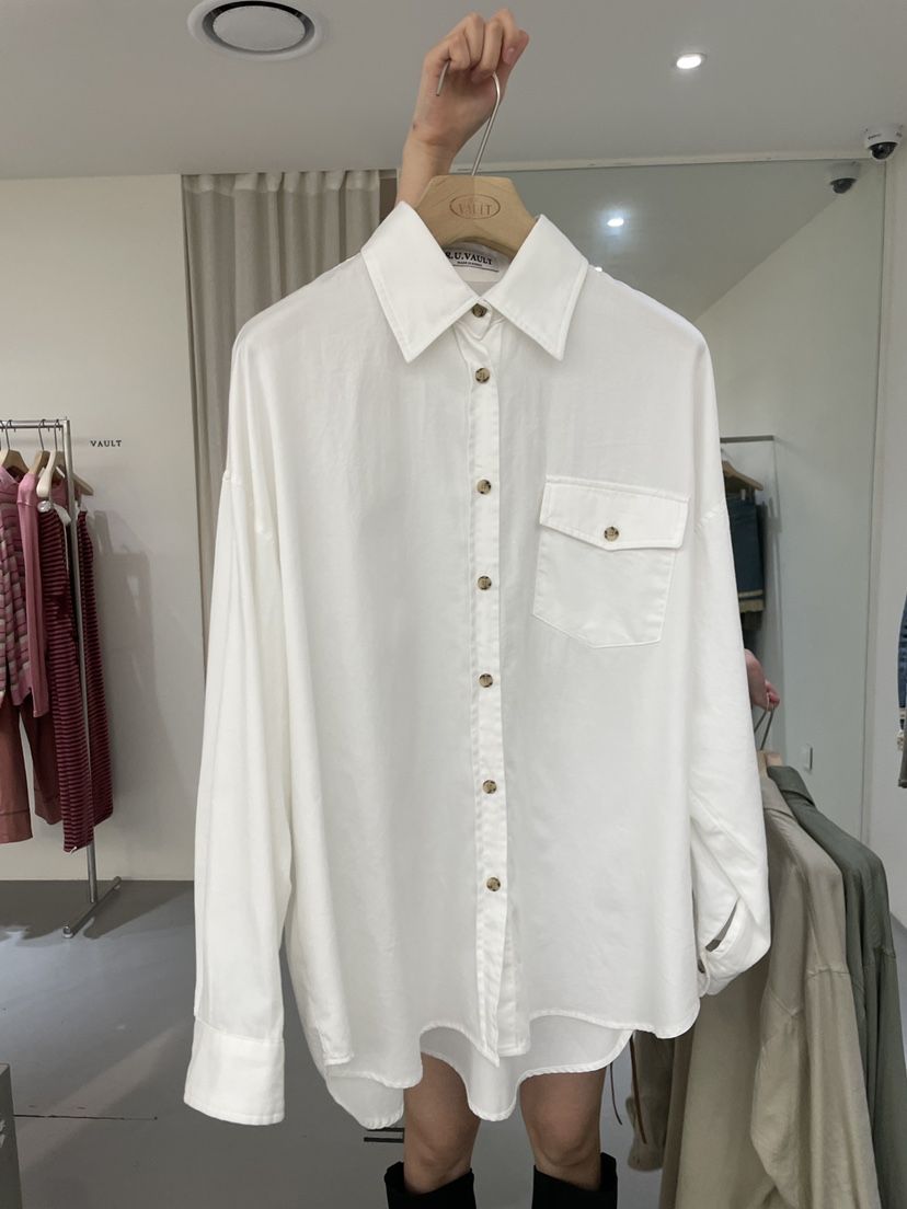 VAULT韓國代購㊣女士新款推薦時尚真品25秋冬熱賣襯衫蕾絲衫VAULT襯衫/蕾絲衫
