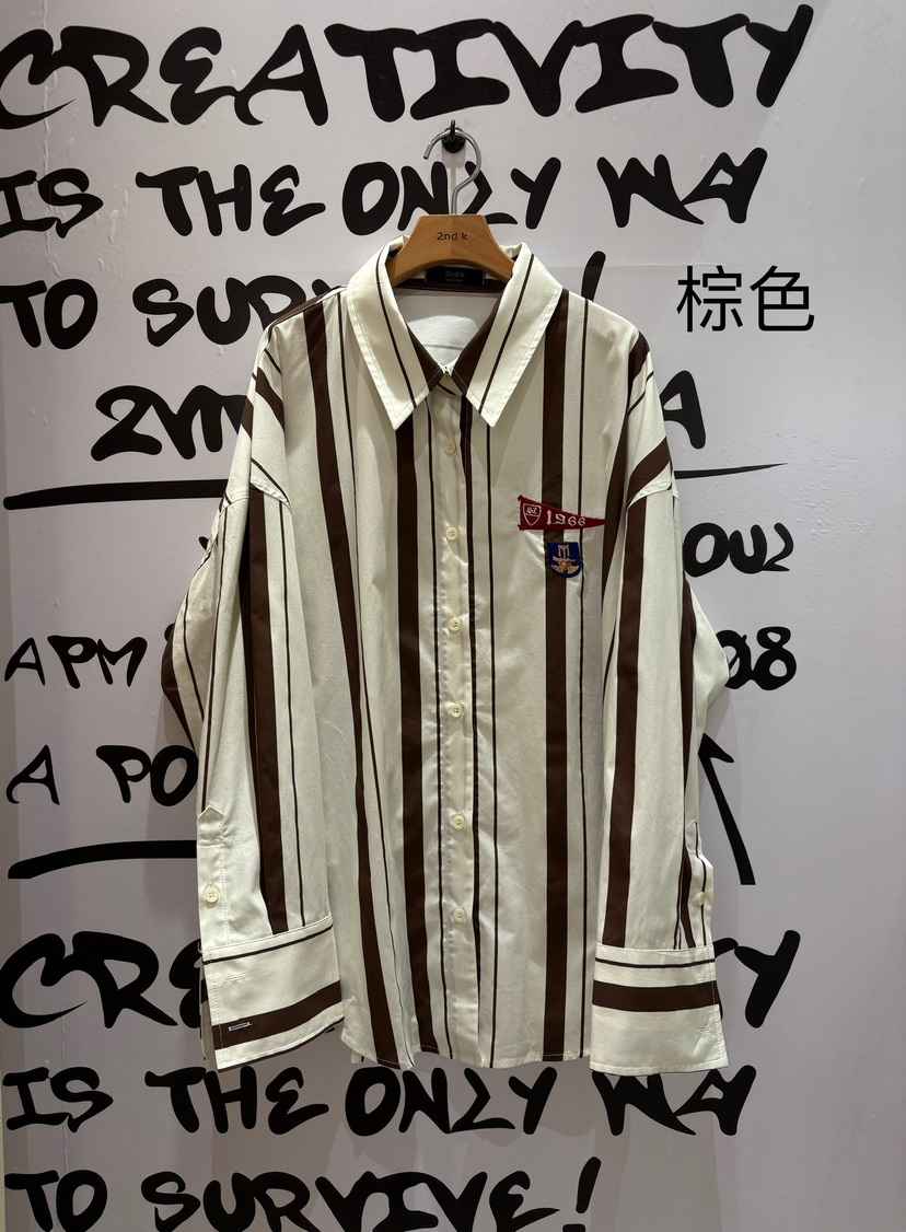 2ND K韓國直郵㊣女士新款時尚職業真品推薦25秋冬襯衫蕾絲衫2ND K襯衫/蕾絲衫