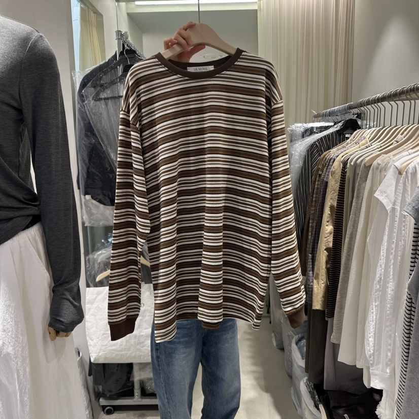 LIL韓國代購㊣女士新品熱賣休閑時尚真品人氣職業推薦長袖T恤LIL長袖T恤