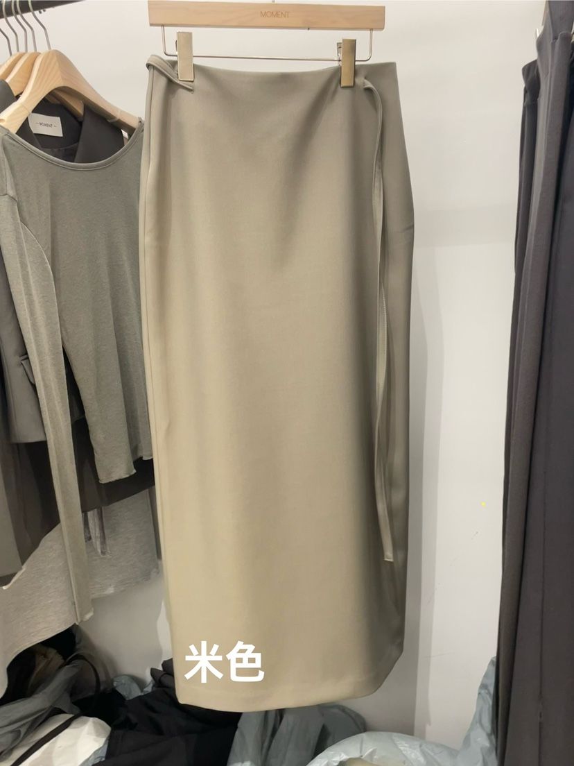 MOMENT韓國直郵㊣女士新品25秋冬推薦休閑人氣真品職業長裙MOMENT/RECOVER長裙