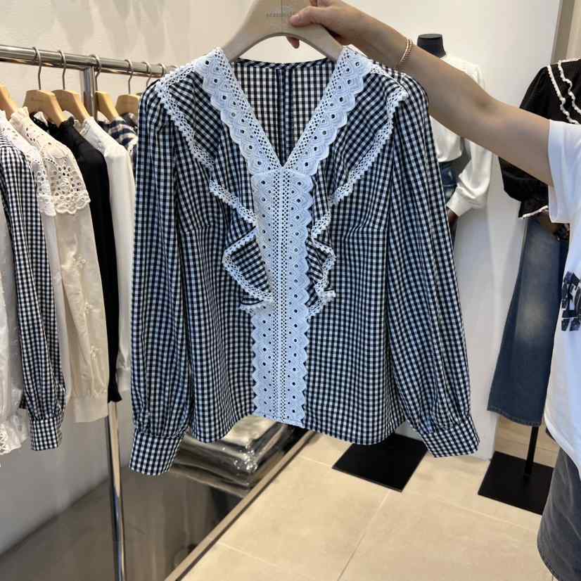 2nd B-S韓國代購㊣女裝新品25秋冬推薦職業人氣襯衫蕾絲衫2nd B-S襯衫/蕾絲衫