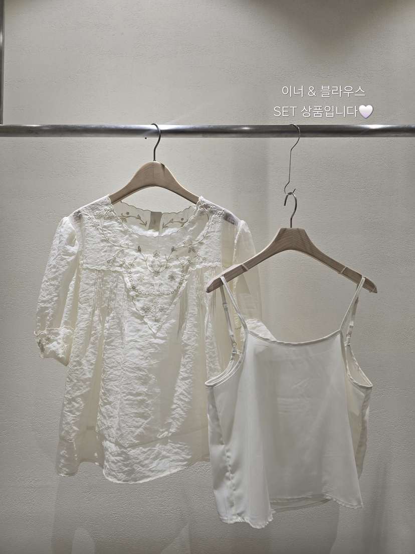 LIKEVAM（不代購）東大門㊣代購女裝新款時尚真品套裝刺繡套裝LIKEVAM套裝