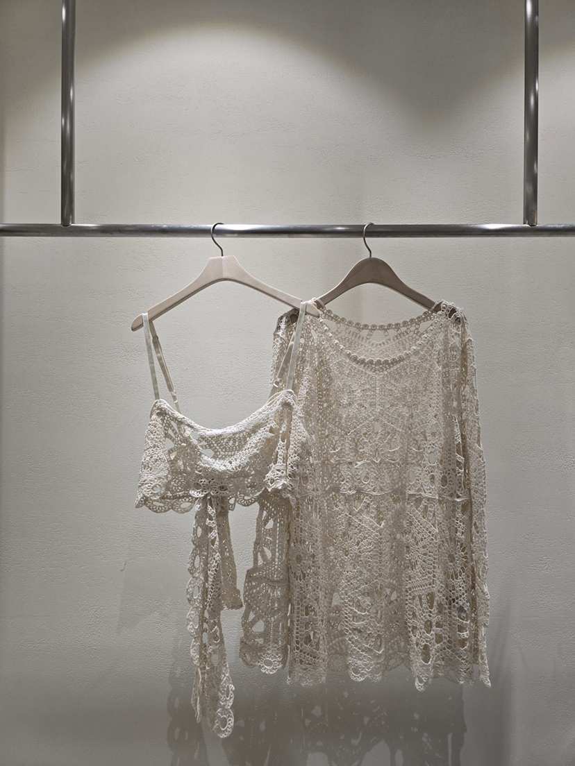 LIKEVAM（不代購）韓國直郵㊣女士新品職業套裝鉤針編織套裝LIKEVAM套裝