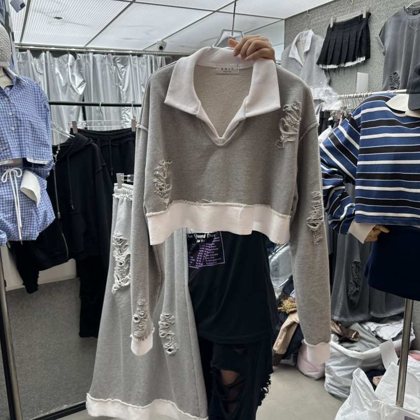 EXIT韓國代購㊣女士新品推薦真品人氣職業休閑熱賣衛衣復古EXIT衛衣