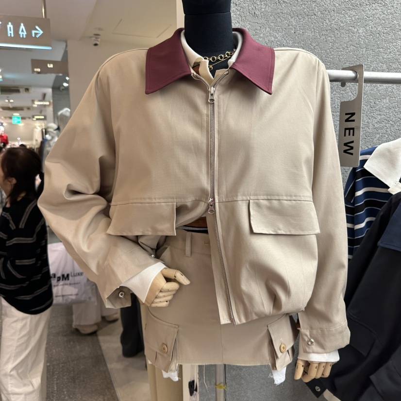 EXIT韓國代購㊣女士新品時尚職業25秋冬休閑人氣推薦真品夾克EXIT夾克