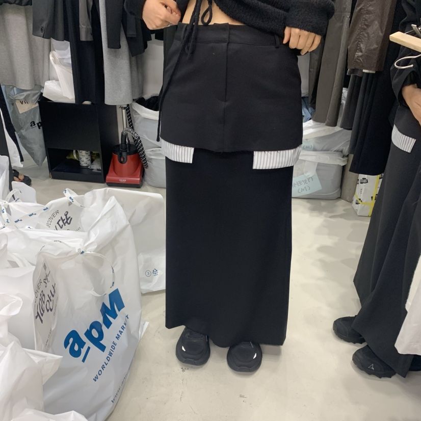 RECOVER東大門㊣實拍女裝新品休閑推薦人氣25秋冬半身裙中短裙RECOVER/MOMENT半身裙/中短裙