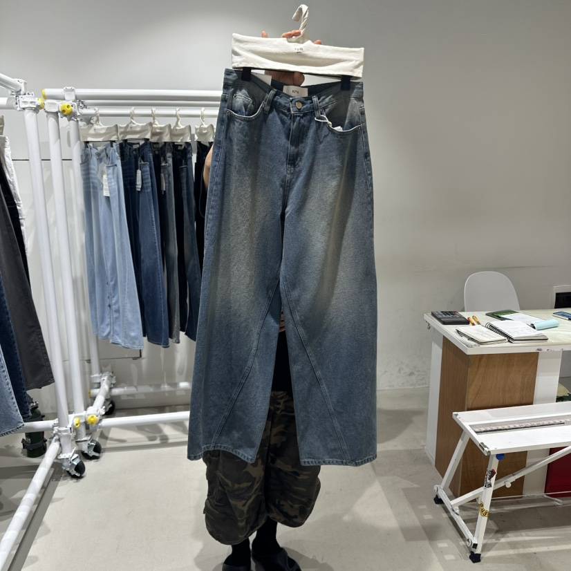 RPM韓國代購㊣女裝新品25秋冬真品人氣熱賣職業休閑時尚牛仔褲RPM牛仔褲