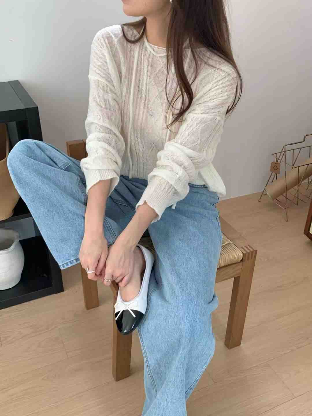 ANNE韓國直郵㊣女裝新品休閑人氣25秋冬熱賣職業推薦針織衫ANNE針織衫