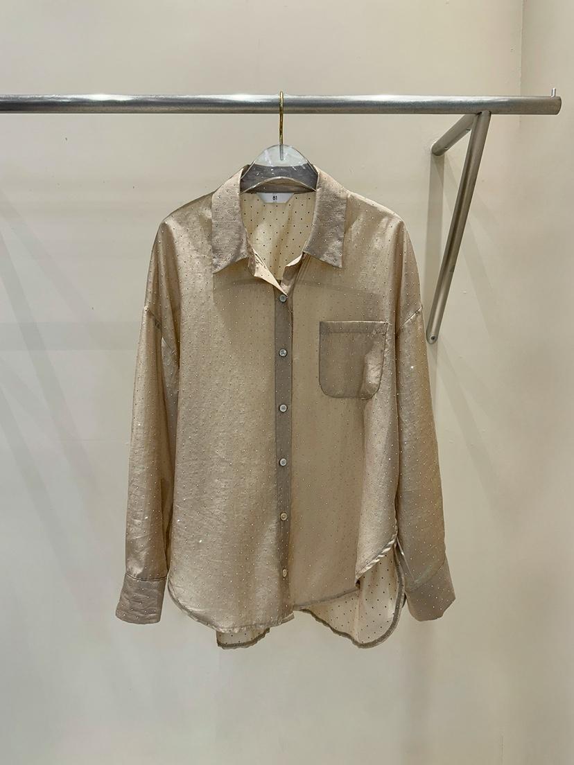 81 MARKET-L韓國直郵㊣女士新款熱賣25秋冬時尚襯衫蕾絲衫81 MARKET-L襯衫/蕾絲衫