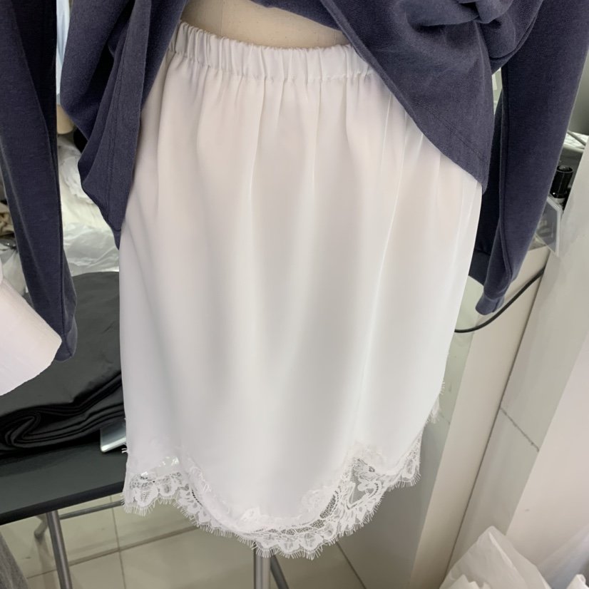 LELEN東大門㊣實拍女士新品職業休閑熱賣半身裙中短裙蕾絲緞面LELEN半身裙/中短裙