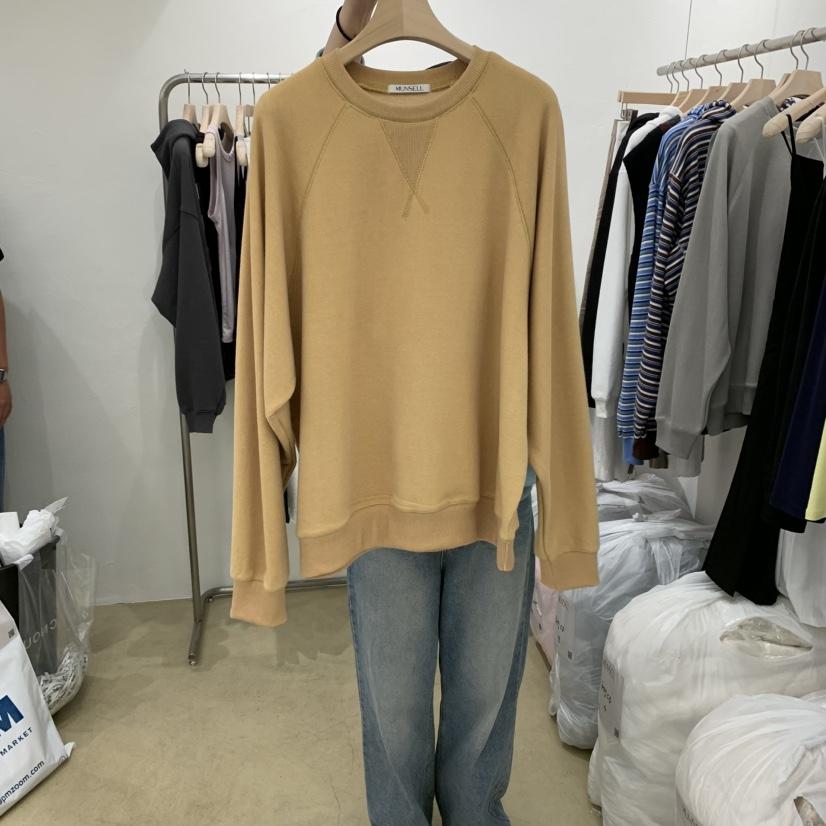 MUNSELL韓國代購㊣女裝新款真品25秋冬熱賣時尚職業休閑衛衣MUNSELL衛衣