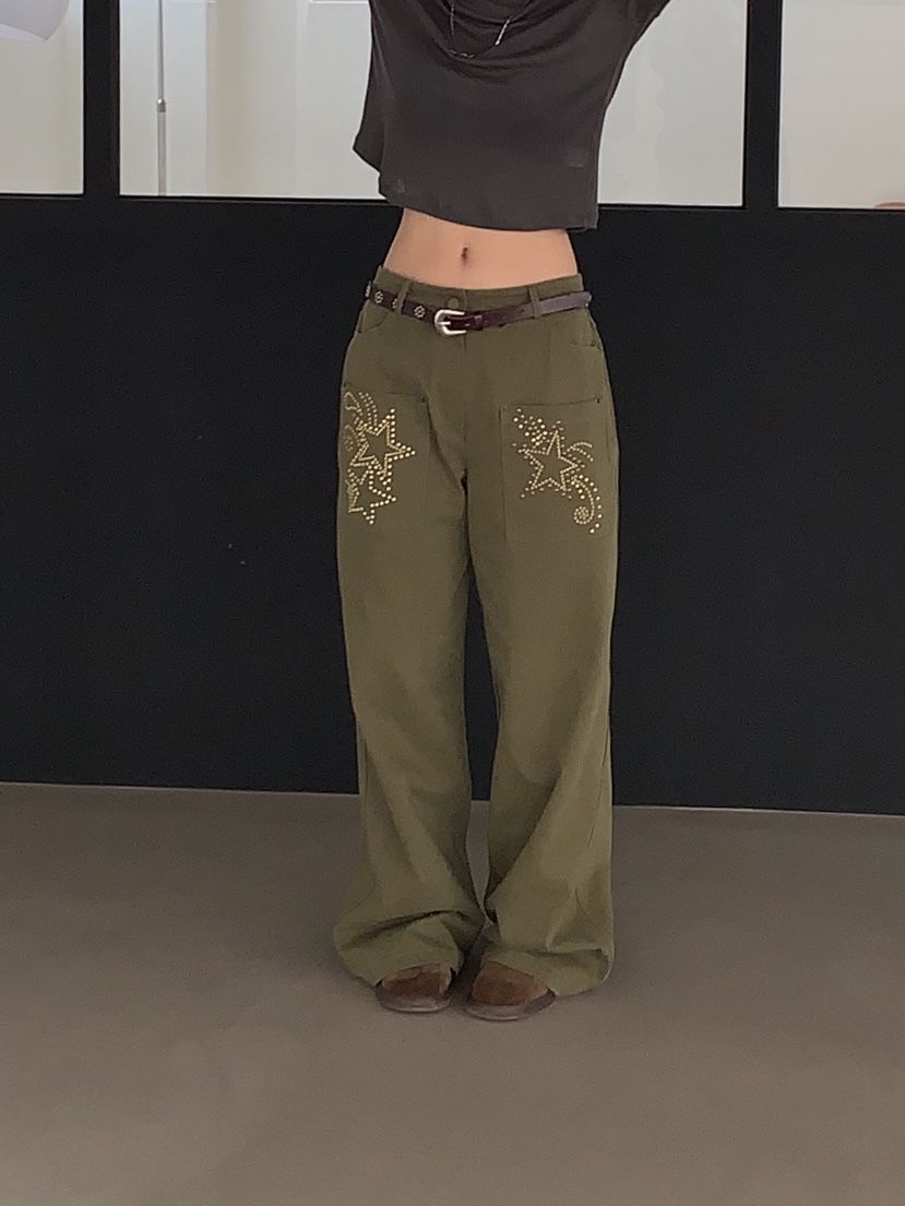 SUNDER MARKET東大門㊣代購女裝新款熱賣推薦休閑褲不含腰帶SUNDER MARKET休閑褲