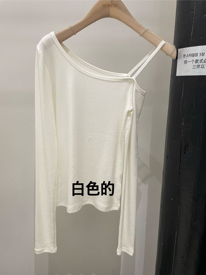 MOMENT東大門㊣直郵女裝新款休閑真品熱賣推薦職業人氣長袖T恤MOMENT/RECOVER長袖T恤