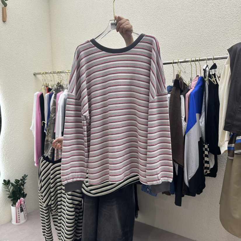 DRAWING東大門㊣代購女裝新品休閑推薦真品25秋冬時尚長袖T恤DRAWING長袖T恤