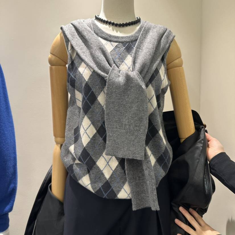 SOF東大門㊣直郵女士新品人氣25秋冬推薦休閑職業時尚馬甲羊毛SOF馬甲
