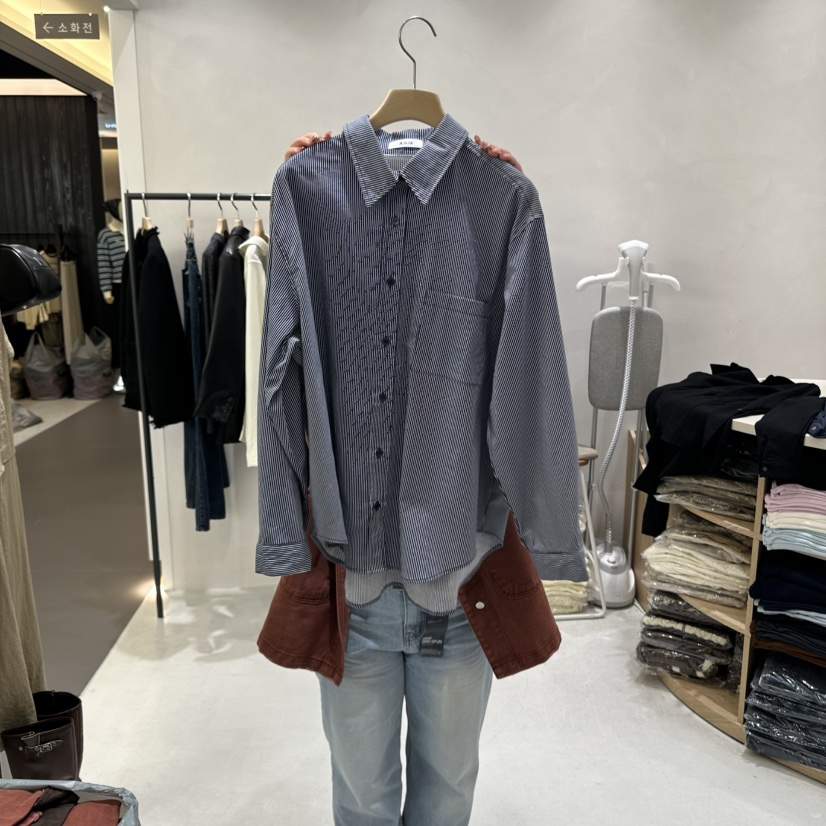 AURA東大門㊣代購女裝新品時尚職業推薦人氣襯衫蕾絲衫寬松Au ra襯衫/蕾絲衫