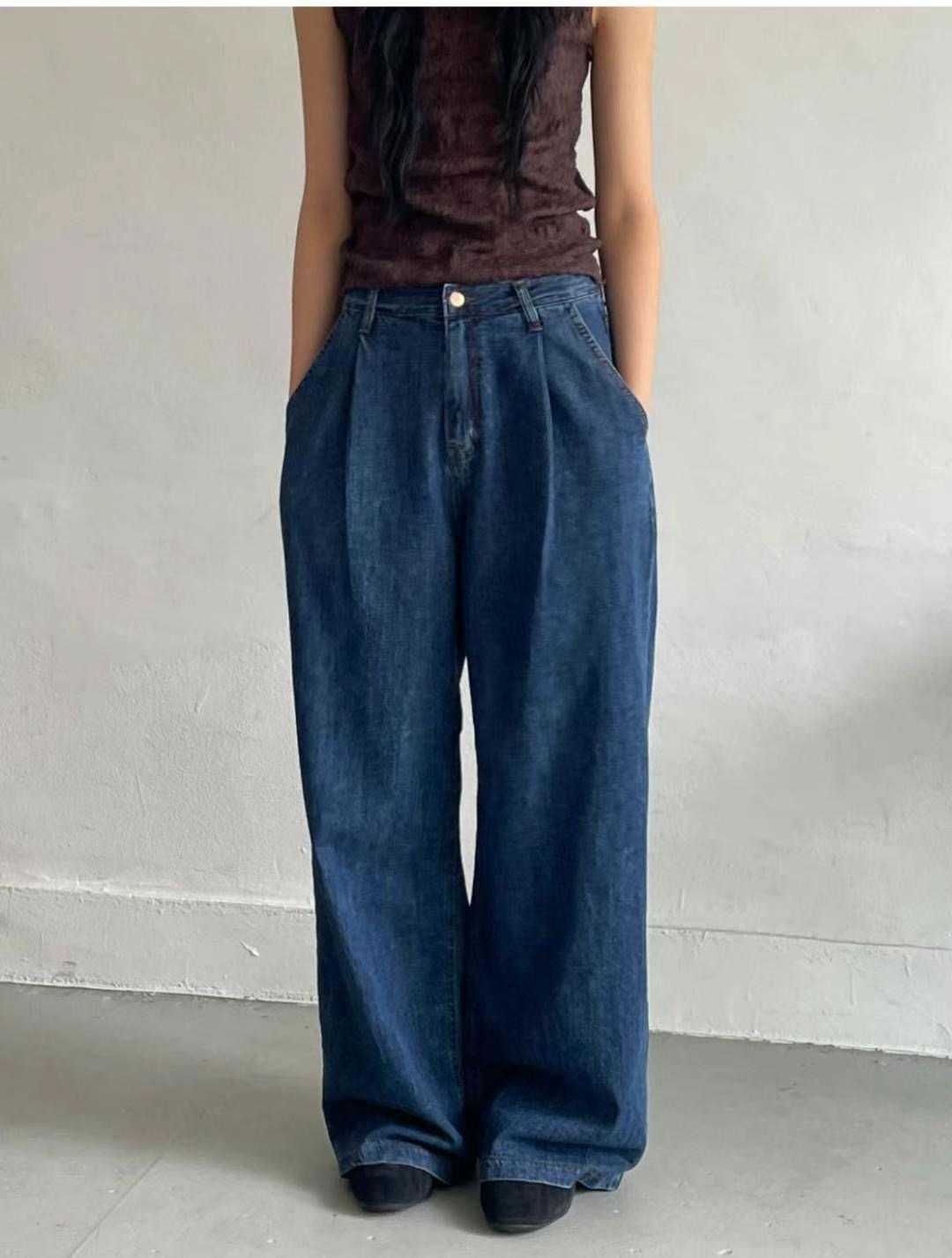 MISSJEAN東大門㊣直郵女士新品休閑推薦時尚熱賣25秋冬牛仔褲MISSJEAN牛仔褲