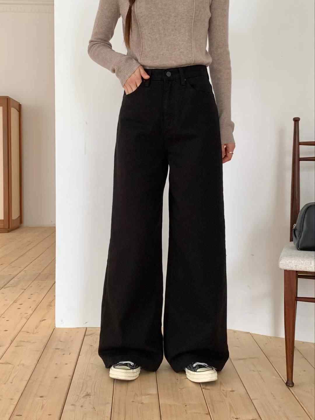 MISSJEAN韓國直郵㊣女士新品時尚休閑25秋冬推薦人氣休閑褲MISSJEAN休閑褲