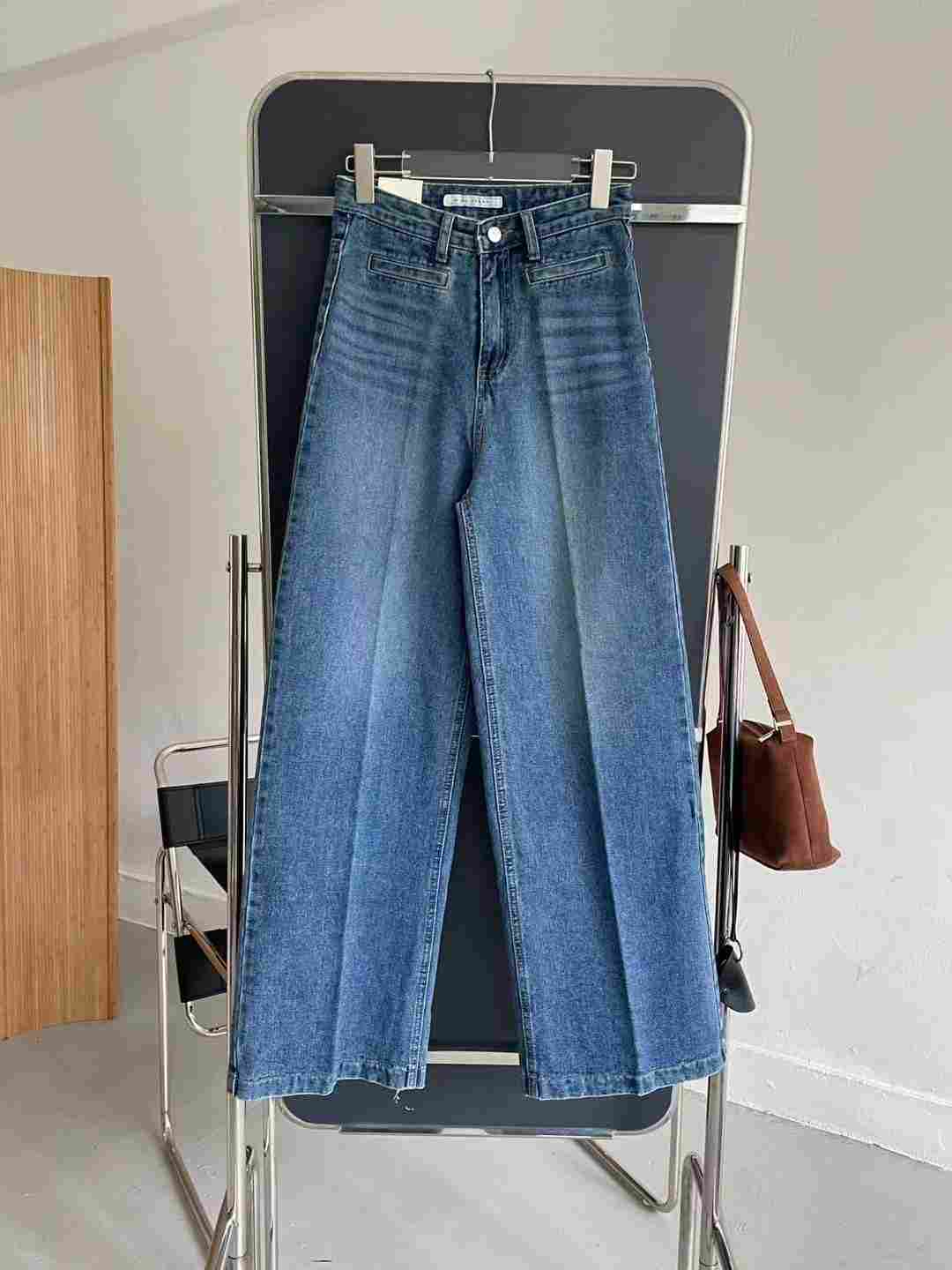 MISSJEAN韓國直郵㊣女士新品休閑職業25秋冬推薦真品牛仔褲MISSJEAN牛仔褲
