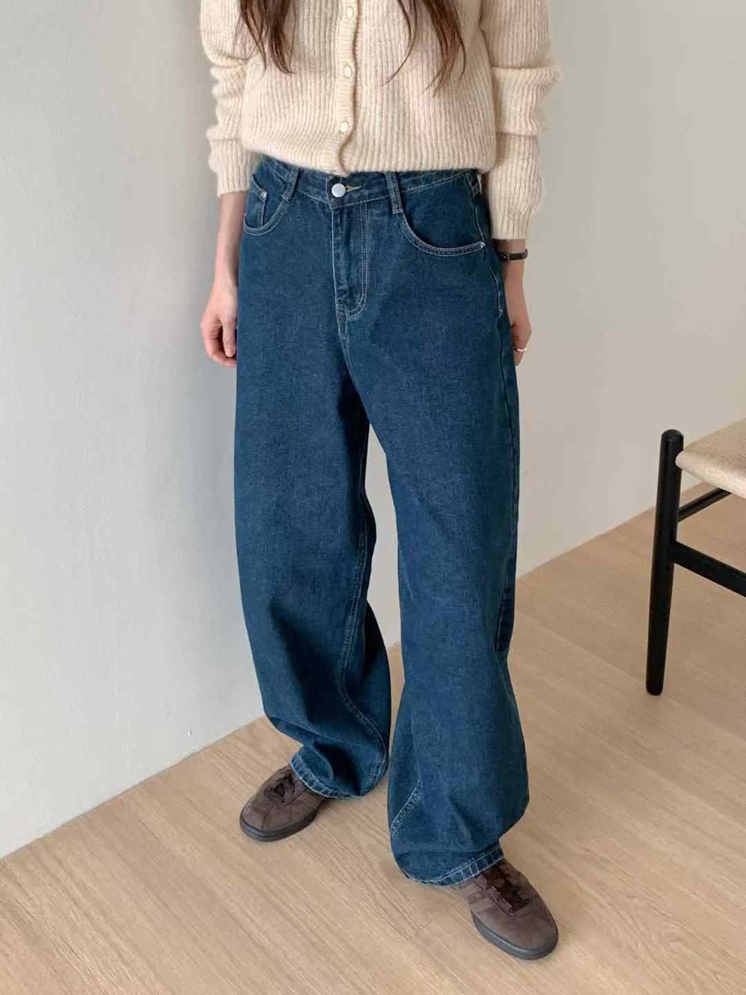 MISSJEAN韓國代購㊣女裝新款人氣25秋冬推薦真品時尚牛仔褲MISSJEAN牛仔褲