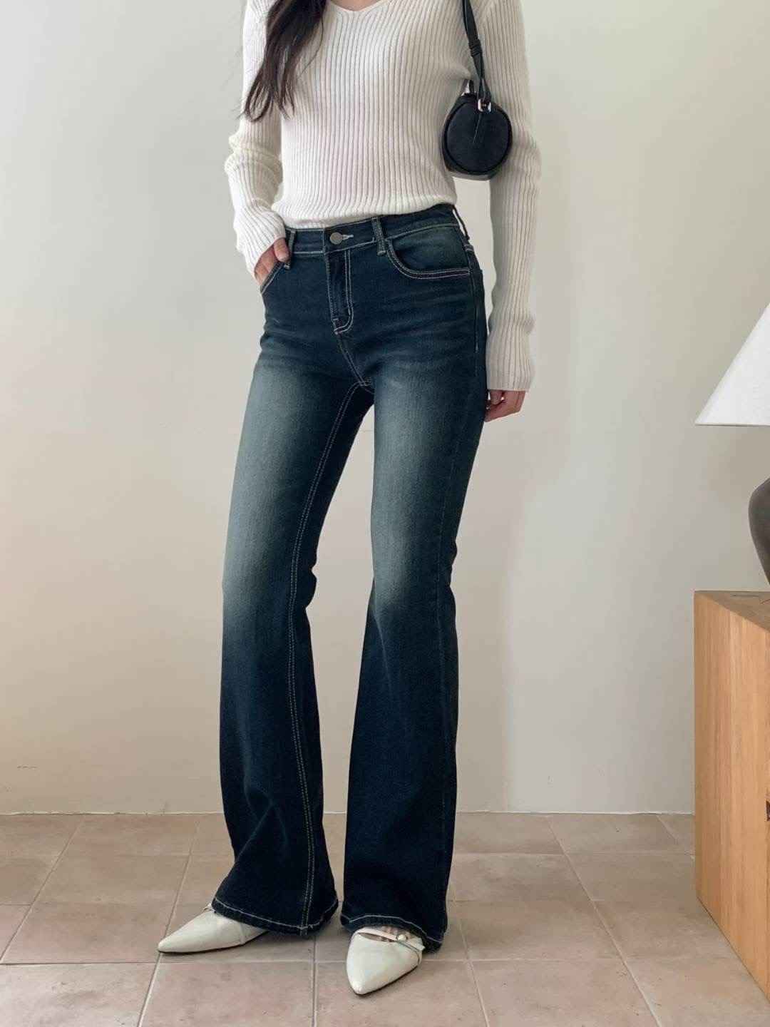 MISSJEAN東大門㊣實拍女士新品時尚熱賣人氣真品推薦牛仔褲MISSJEAN牛仔褲