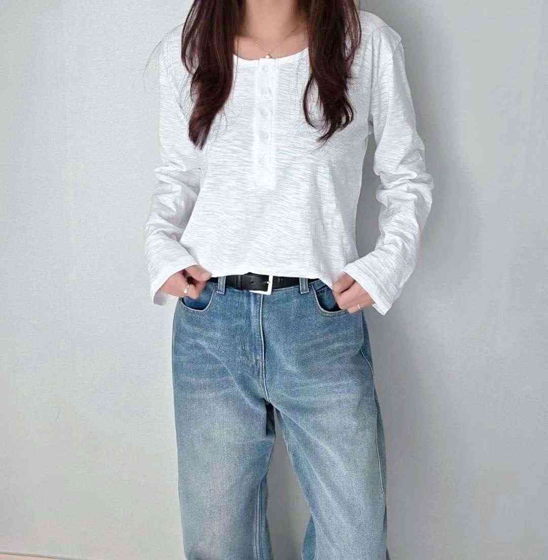 SSEN-쎈-T東大門㊣代購女士新款熱賣人氣職業25秋冬長袖T恤SSEN-쎈-T長袖T恤