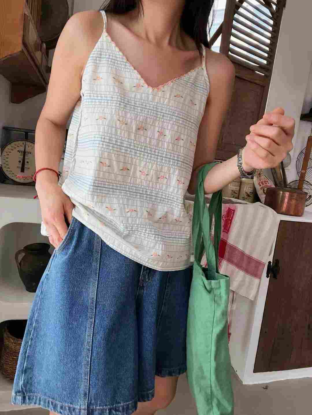 LAGRASS東大門㊣代購女士新品25秋冬熱賣時尚休閑推薦吊帶背心LAGRASS吊帶/背心