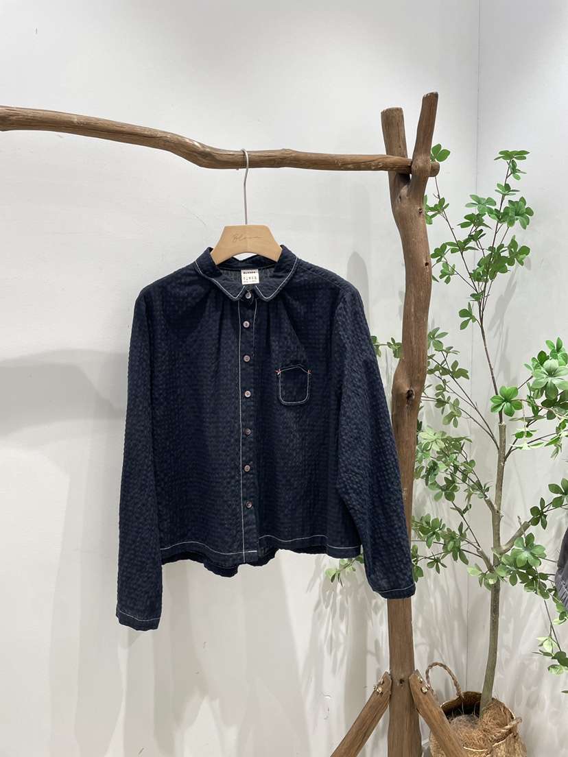 BLOOM韓國代購㊣女士新品真品時尚休閑熱賣推薦襯衫蕾絲衫口袋BLOOM-S襯衫/蕾絲衫