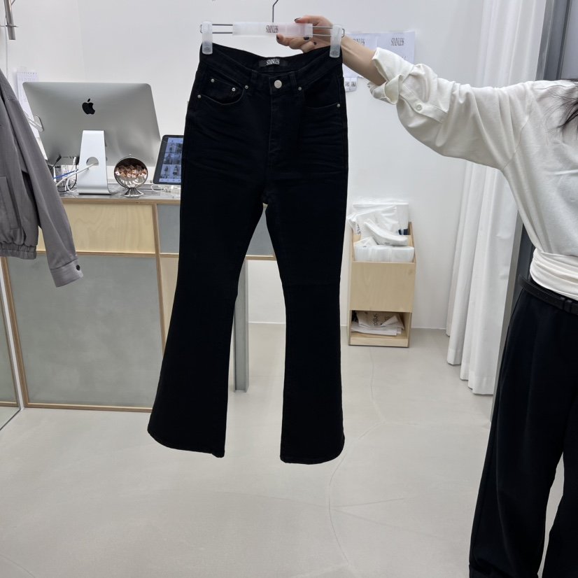 STAINLESS東大門㊣代購女裝新品25秋冬人氣休閑推薦時尚牛仔褲STAINLESS牛仔褲