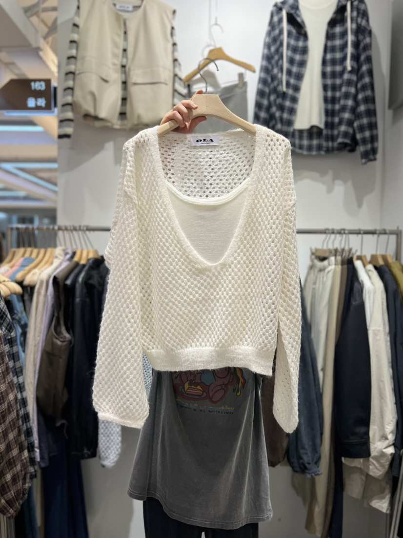 OLA韓國直郵㊣女裝新品25秋冬職業熱賣真品人氣時尚推薦針織衫mellor/OLA針織衫