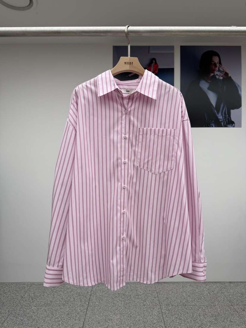 MADE-P韓國代購㊣女士新品25秋冬真品推薦職業休閑襯衫蕾絲衫MADE-P襯衫/蕾絲衫