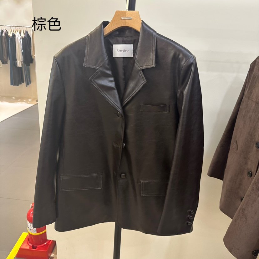 3 ANOTHER韓國代購㊣女士新款人氣休閑時尚熱賣真品夾克皮革3 ANOTHER夾克