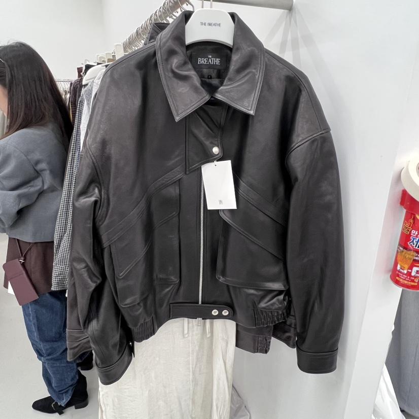 BREATHE韓國直郵㊣女裝新品人氣25秋冬熱賣時尚推薦皮衣皮革BREATHE皮衣