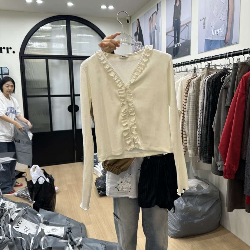 ARR東大門㊣代購女裝新品休閑熱賣推薦25秋冬真品針織衫開衫ARR針織衫