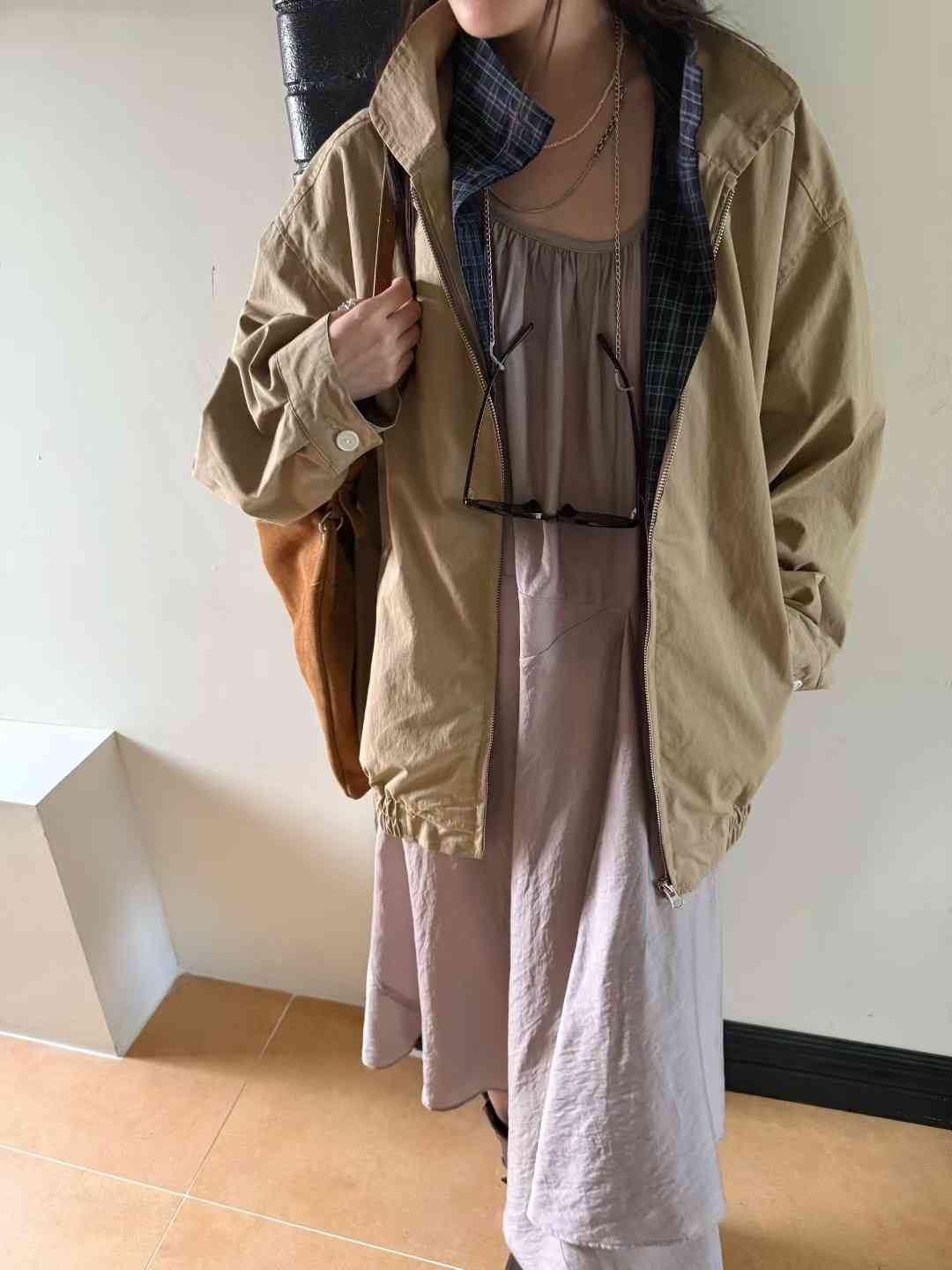 STANDING韓國代購㊣女士新款25秋冬人氣職業推薦時尚休閑夾克STANDING夾克