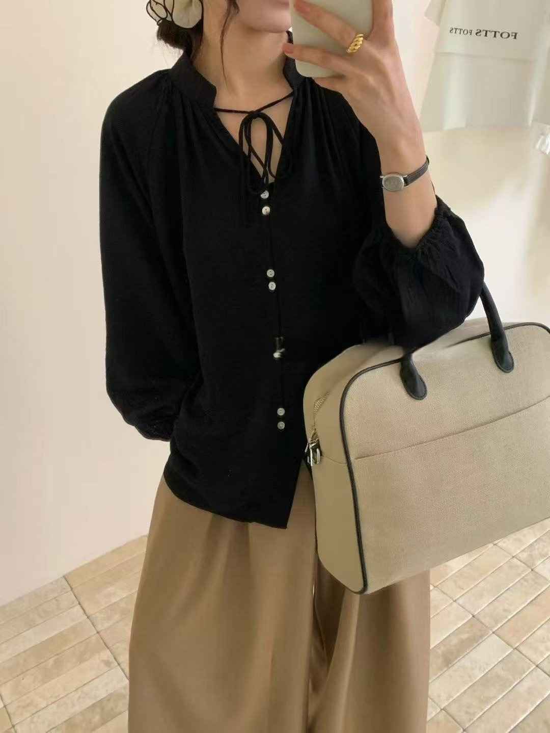 HIT東大門㊣直郵女裝新品休閑時尚人氣真品職業推薦襯衫蕾絲衫HIT襯衫/蕾絲衫